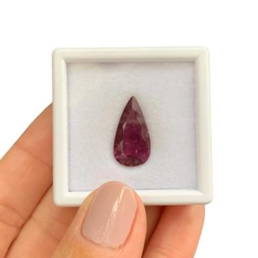 Imagem de Turmalina Roxa Gota Lágrima 5,97ct - ENE2ESE