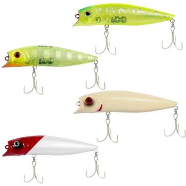 Imagem de Kit 4 Isca Artificial Brava 90 Meia Água 11g 9cm - Marine Sports