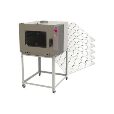 Imagem de Forno Turbo a Gás 5 Níveis Prp-5000 Bivolt Progas + 5 Assadeiras Pão H