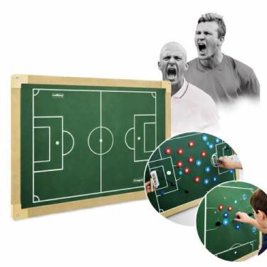 Imagem de Campo futebol de botao 40x60 madeira tabuleiro lousa mdf - Junges