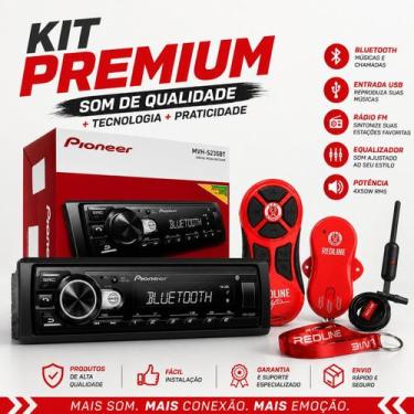 Imagem de Rádio Automotivo Pioneer C/ Antena Interna Mvh235bt Som Automotivoonee
