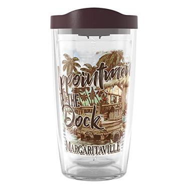 Imagem de Tervis Margaritaville-Appointment with The Dock Made in USA Copo isolado de parede dupla, 473 ml, clássico
