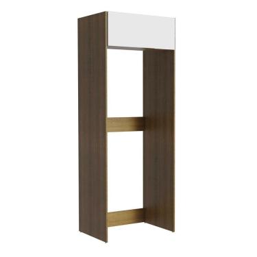 Imagem de Porta Geladeira Madesa Stella 1 Porta Basculante - Rustic/Branco