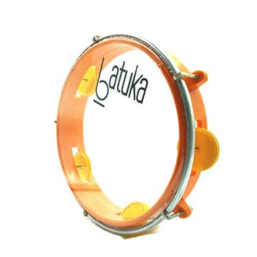 Imagem de Pandeiro Infantil Abs Junior Pele Cristal laranja 08" Batuka
