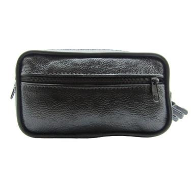 Imagem de Pochete Masculina Feminina Couro Legítimo Genuíno Bovino