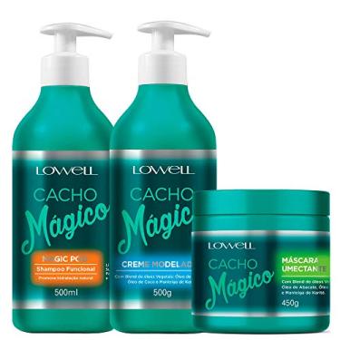 Imagem de Lowell Cacho Magico Shampoo + Creme Modelador + Mascara
