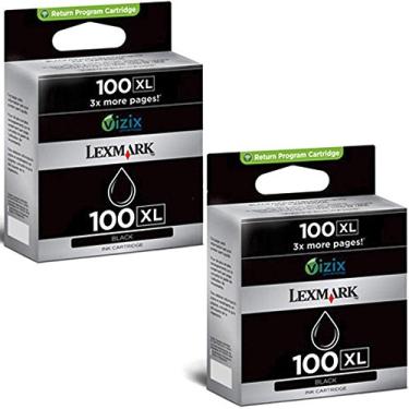 Imagem de Cartuchos de tinta Lexmark 100XL genuínos (2 pretos)