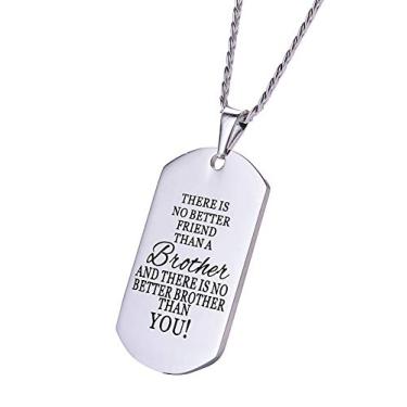 Imagem de Colar masculino com etiqueta de aço inoxidável para cães da Calis, We Will Fight Them Together