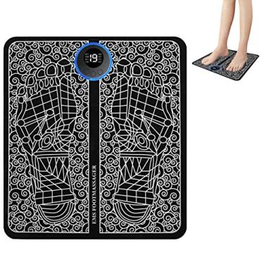 Imagem de Tapete massageador elétrico para os pés – massageador seguro para os pés estimulador elétrico para os pés – pés spa com 8 modos intensida19, almofada massagem para os pés, presentes relaxamento Znet-au