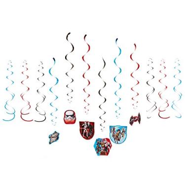 Imagem de Star Wars Rebels Pacote econômico de decoração em espiral de alumínio, lembrancinha de festa