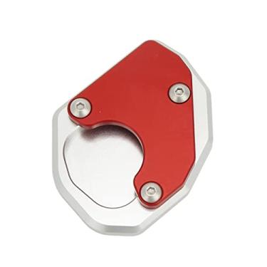Imagem de Almofada extensora de suporte de motocicleta placa de suporte base ampliadora placa de liga de alumínio vermelha para 660 2021+