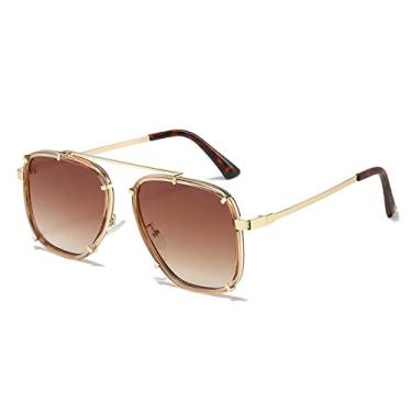 Imagem de Óculos de sol polarizados ovais de garra exclusivos para mulheres óculos de sol de liga de luxo masculino vintage óculos pretos, 2, sem estojo