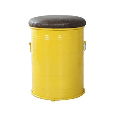 Imagem de Otomano de armazenamento, banqueta de balde de tinta retrô estilo industrial, banqueta para pés de descanso sob a mesa, banqueta para troca de sapatos, cadeiras de móveis decorativos modernos /1461 (