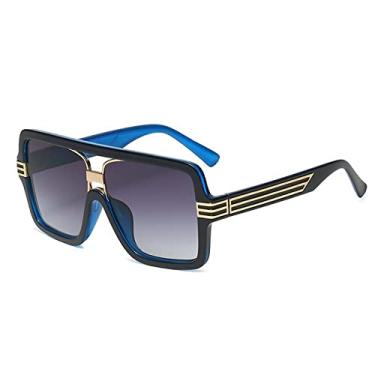 Imagem de Óculos de sol vintage de peça única com estampa de leopardo para mulheres óculos de sol quadrados masculinos hip hop, 3, tamanho único