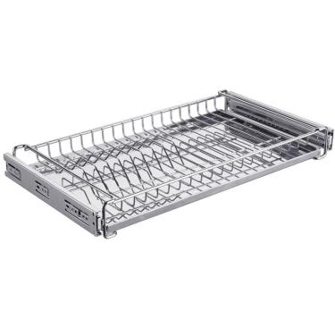 Imagem de Escorredor de Embutir 57cm com Bandeja e Corrediças Deslizantes Giosul em Aço Cromado