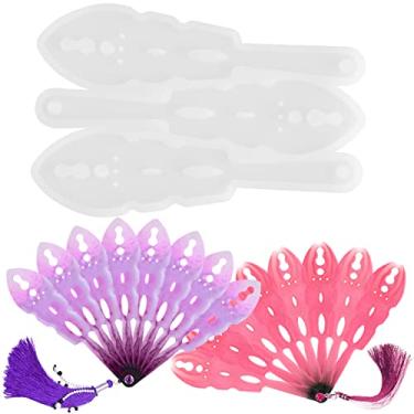 Imagem de FUNSHOWCASE Mini molde de fundição de resina para ventilador extravagante, bastão de 7,6 cm com fio e conjunto de unhas