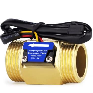 Imagem de DIGITEN Contador De Medidor De Vazão Do Sensor De Fluxo De Água De Rosca Macho G1" Contador 2-50 L/Min