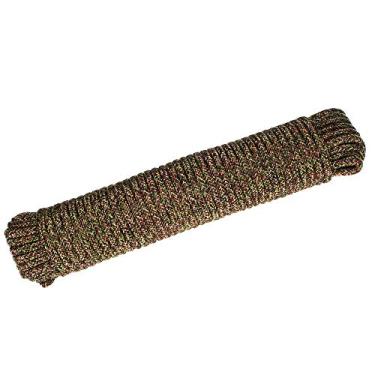 Imagem de Cabo camuflado trançado de polipropileno com elasticidade baixa para uso ao ar livre – Tamanho #4 (1/8 polegadas), #8 (1/4 polegadas) e #12 (3/8 polegadas) opções – 50 e 100 pés comprimentos – Perfeito para caça e atividades ao ar livre, #8 (1/4 Inch) X 100 Feet, #8 (1/4 Inch) X 100 Feet