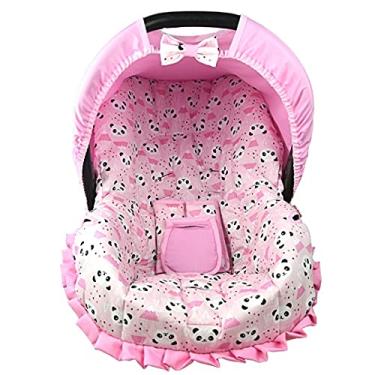 Imagem de Alan Pierre Baby CAPA PARA BEBE CONFORTO - PANDA COM ROSA