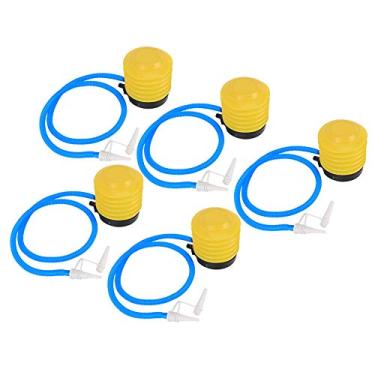 Imagem de LZKW Bomba de pé de bola de ioga, bomba de pé, durável, leve e conveniente para balões infláveis travesseiros infláveis