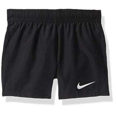 Imagem de Girl's Nike Dry Running Shorts, Girl's Nike Shorts with Sweat-Wicking Fabric, Black/Black/Black/White, L