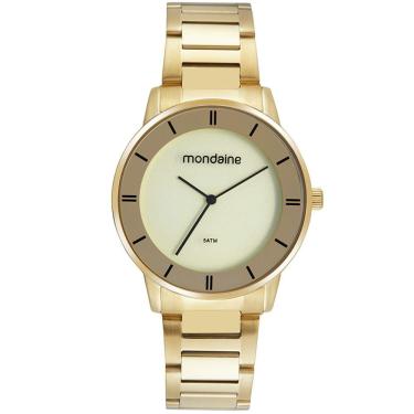 Imagem de Relógio MONDAINE dourado espelhado feminino 32475LPMVDE1