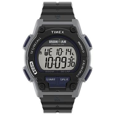 Imagem de Timex Relógio masculino Ironman Endure 30 Shock 42 mm, Preto/prateado, Cronógrafo