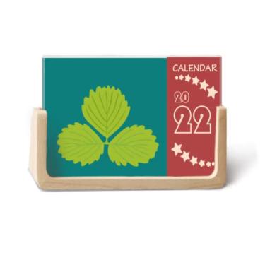 Imagem de Agenda de mesa com três desenhos de menta 2022 12 meses