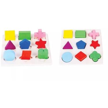 Imagem de Brinquedo Encaixe Formas e Frações, Toy Mix