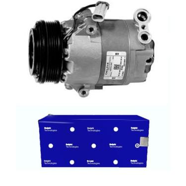 Imagem de Compressor de Ar Condicionado Siena 1.8 2003 a 2010 CS10040 Delphi