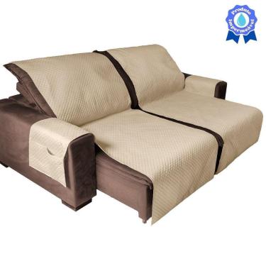 Imagem de Protetor De Sofá Retrátil Modelo Impermeável 2,40M Caqui