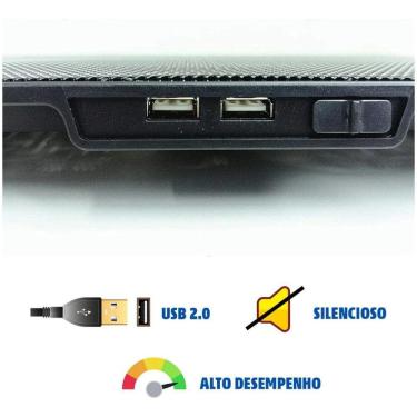 Imagem de Suporte Notebook Base Dobrável 17 LED USB