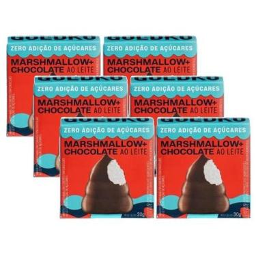 Imagem de 6 Musa Marshmallow Chocolate Leite Zero Açúcar Goldko 30G