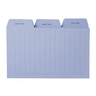 Imagem de Notas adesivas adesivas Post-it Brand Blue Tab, 7,6 x 10 cm, 30 folhas/bloco, 90 folhas no total (NTD-TAB-BLU)