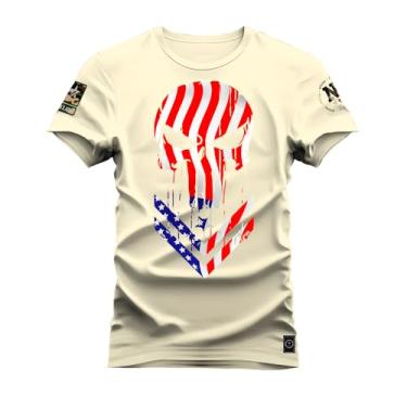 Imagem de Camiseta Premium Estampada Algodão 30.2 American Star Perola G