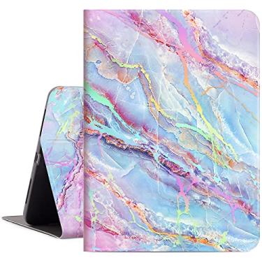 Imagem de Capa para iPad Air 11 polegadas M2 2024, capa para iPad Air 5ª/4ª geração 10,9 polegadas, capa para iPad Air 11 polegadas mulheres meninas visão multi-ângulo couro PU borracha macia despertar/hibernar
