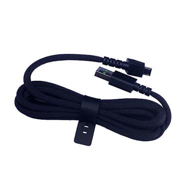 Imagem de BestParts Cabo de carregamento USB para mouse sem fio para jogos - Preto, Branco, Azul, Vermelho - 1,8 m/6 pés - Compatível com Razer Basilisk Ultimate, Viper Ultimate, Naga Pro, Deathadder V2 Pro