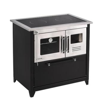 Imagem de Fogão a Lenha Prime Glass Preto Esquerdo Hidro 22466