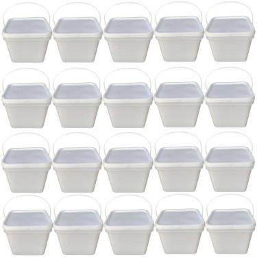 Imagem de Balde para passar pano 3.6l retangular com tampa lacre -