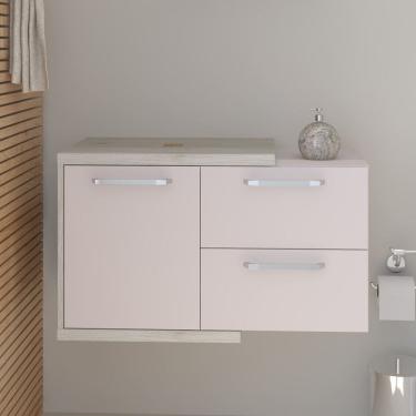 Imagem de Armário Gabinete Nexus 83P moderno e contemporâneo Snow /Branco Chess