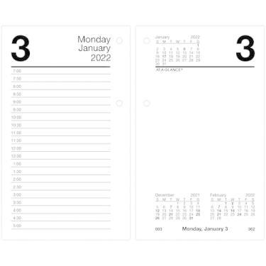 Imagem de Refil de calendário de mesa diário 2022 da AT-A-GLANCE, 8,8 cm x 15,2 cm, folha solta (E71750)