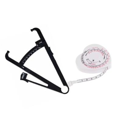 Imagem de Kit Trena Fita Métrica Corporal Com Imc + Adipômetro - Supermedy