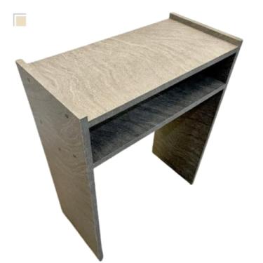 Imagem de Mesinha Manicure Salão de beleza madeira MDF esmalte unha (Cinza Escuro - Basalto)