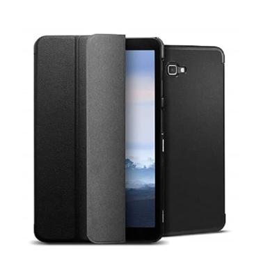 Imagem de Capa Smart Case Compatível Para Samsung Galaxy TAB A6 10.1'' P585/P580 S PEN 2016- Preto Leve, PU de qualidade,Anti-impressões digitais,Resistente a arranhões (*Nota não aplicável ao T580)