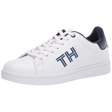 Imagem de Tommy Hilfiger Tênis masculino Lathan, Branco, 10.5