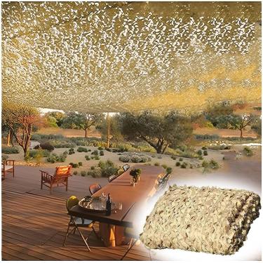 Imagem de Rede camuflada para decoração de toca infantil, toldo bege, cobertura de sombra para pérgula, rede militar de camuflagem para caça e acampamento, 4x 7m/13,1x22,9 pés