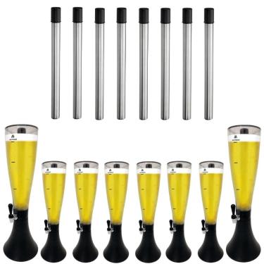 Imagem de 8 Torres de Chopp Marcbeer 3,5 Litros e 8 Refis Extra - Marchesoni