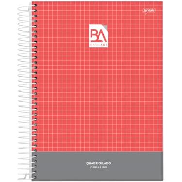Imagem de Caderno Quadriculado - Pacote com 4 Unidades Jandaia, Multicor