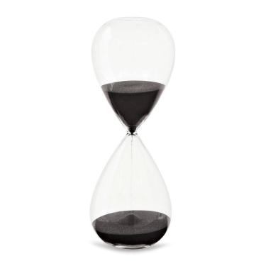 Imagem de Ampulheta Preta Em Vidro - Mart 09607 - Decoração 30min