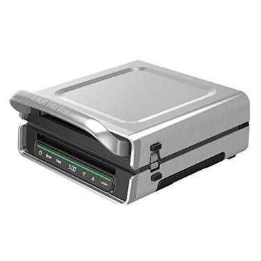 Imagem de George Foreman Tamanho da família (4-6 porções), GRD6090B Seleção digital inteligente sem fumaça, aço inoxidável